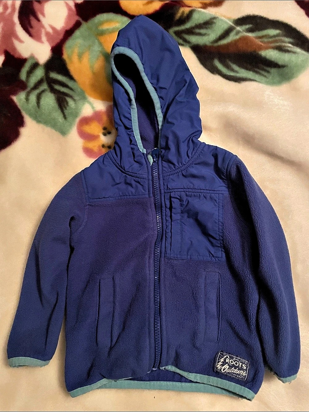 Roots Kids Hooded Jacket 2T Blue